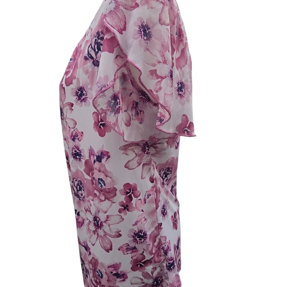 Chic Floral Blouse in Pink Hues - Picture 4 of 7